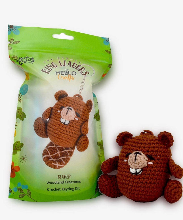 Ringleaders Keyring Crochet Kit - Woodland - Beaver
