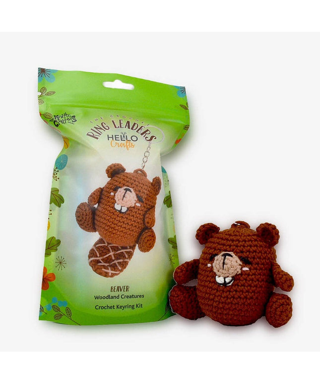 Ringleaders Keyring Crochet Kit - Woodland - Beaver