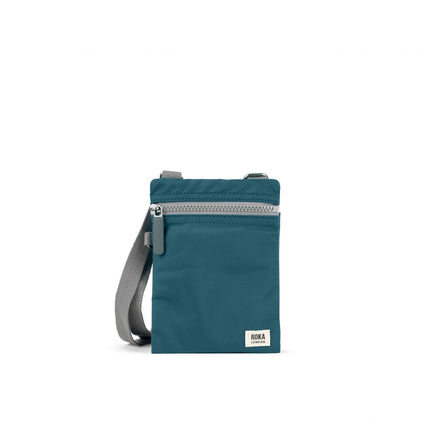 ROKA London: Chelsea Sling Bag in Teal Nylon