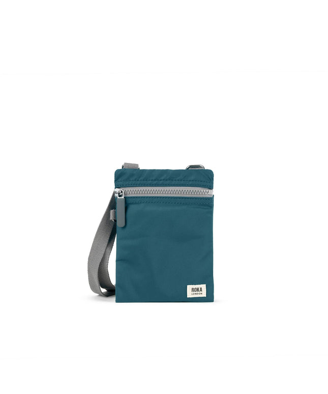 ROKA London: Chelsea Sling Bag in Teal Nylon