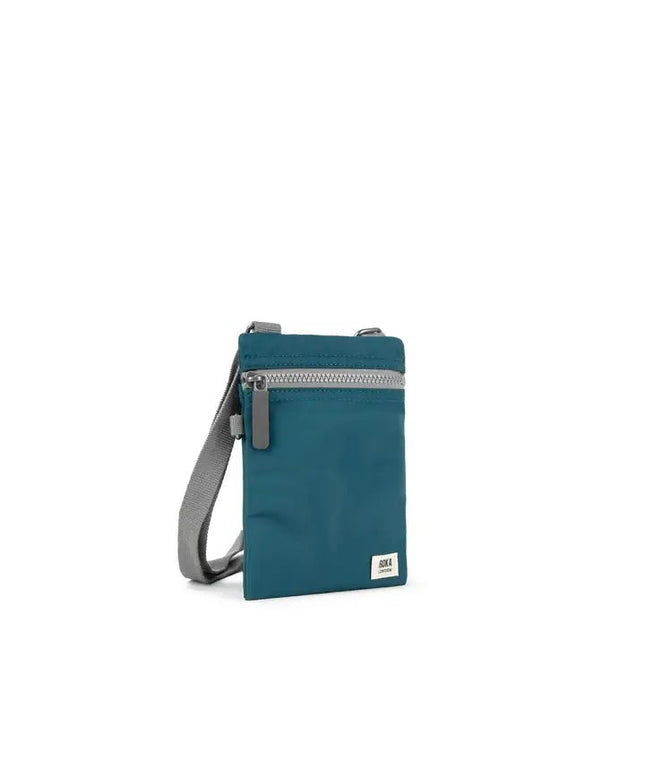 ROKA London: Chelsea Sling Bag in Teal Nylon
