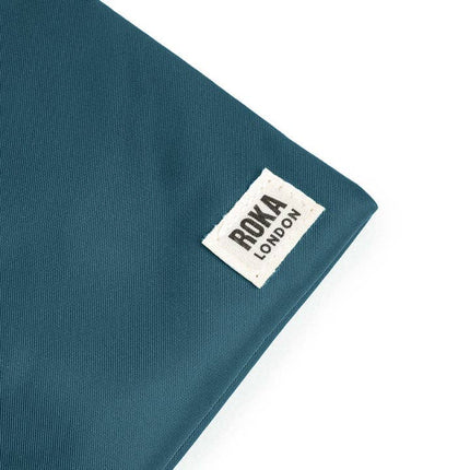ROKA London: Chelsea Sling Bag in Teal Nylon