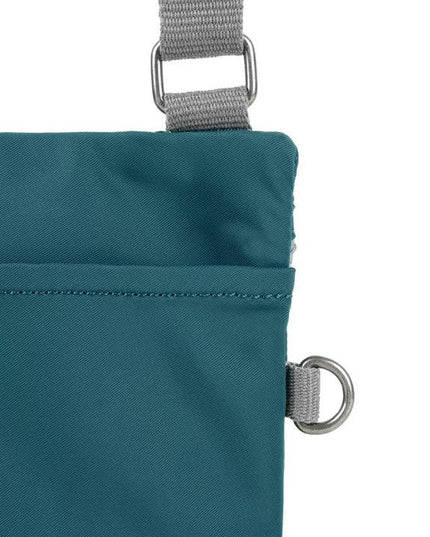 ROKA London: Chelsea Sling Bag in Teal Nylon