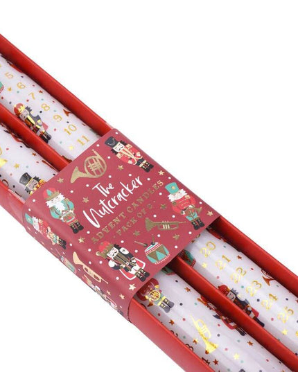Advent Candles - Pack of 2 - The Nutcracker themed Christmas Candles