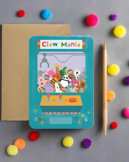 Claw Machine Birthday Card