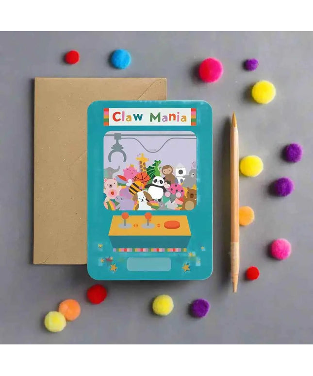 Claw Machine Birthday Card