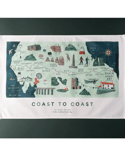 Coast to Coast Tea Towel