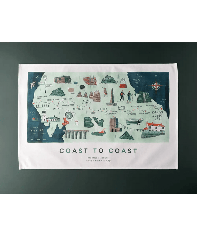 Coast to Coast Tea Towel