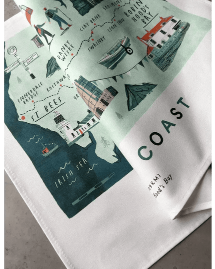 Coast to Coast Tea Towel
