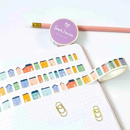 Coastal Houses Washi Tape