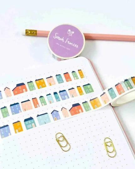Coastal Houses Washi Tape
