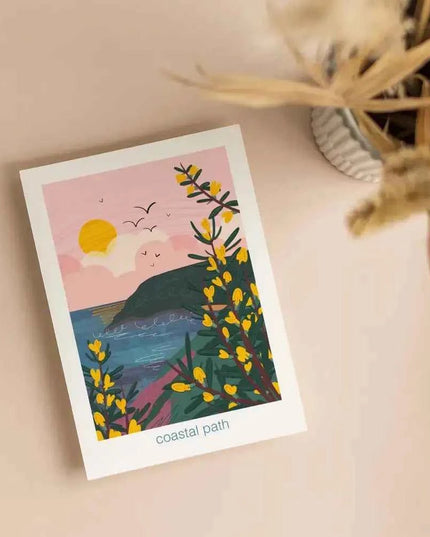 Coastal path - greeting card
