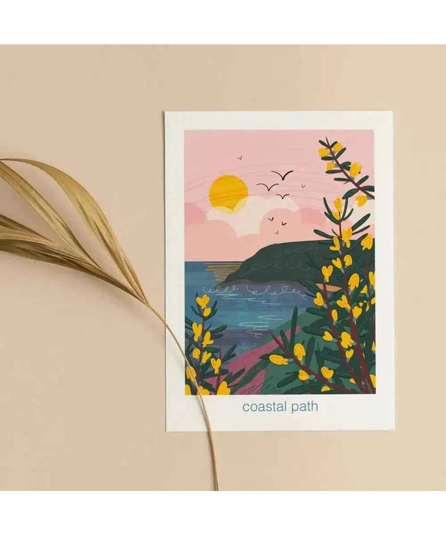 Coastal path - greeting card