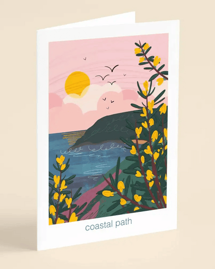 Coastal path - greeting card