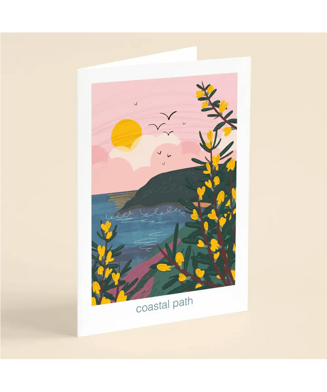 Coastal path - greeting card
