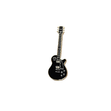 Music themed pin badges Black