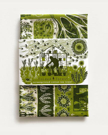 Cotton Tea Towel - Allotment