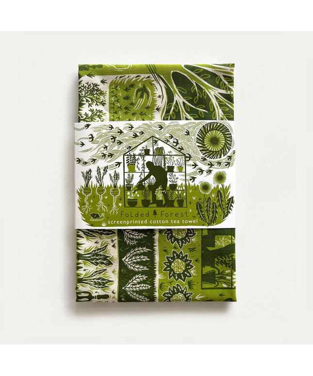 Cotton Tea Towel - Allotment