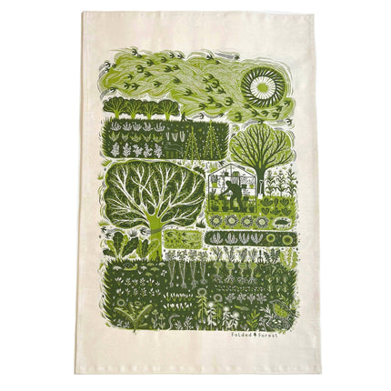Cotton Tea Towel - Allotment