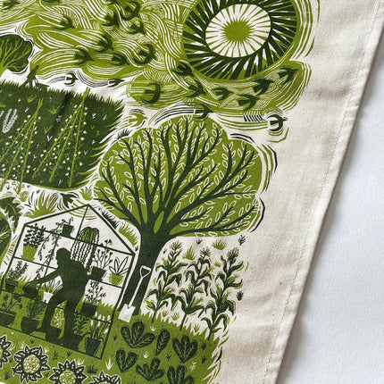 Cotton Tea Towel - Allotment