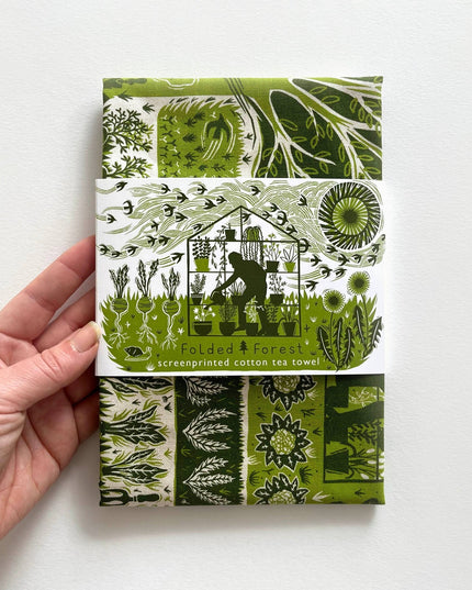 Cotton Tea Towel - Allotment