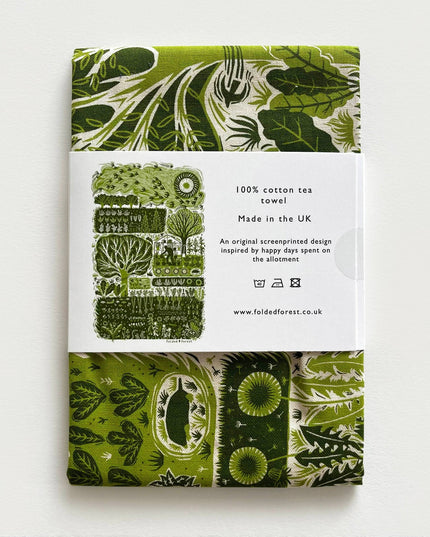 Cotton Tea Towel - Allotment