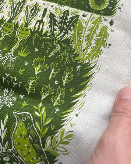 Cotton Tea Towel - Allotment