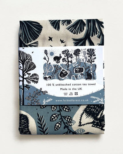 Cotton Tea Towel - Leaping Hare