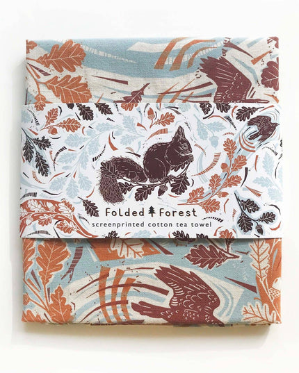 Cotton Tea Towel - Squirrel