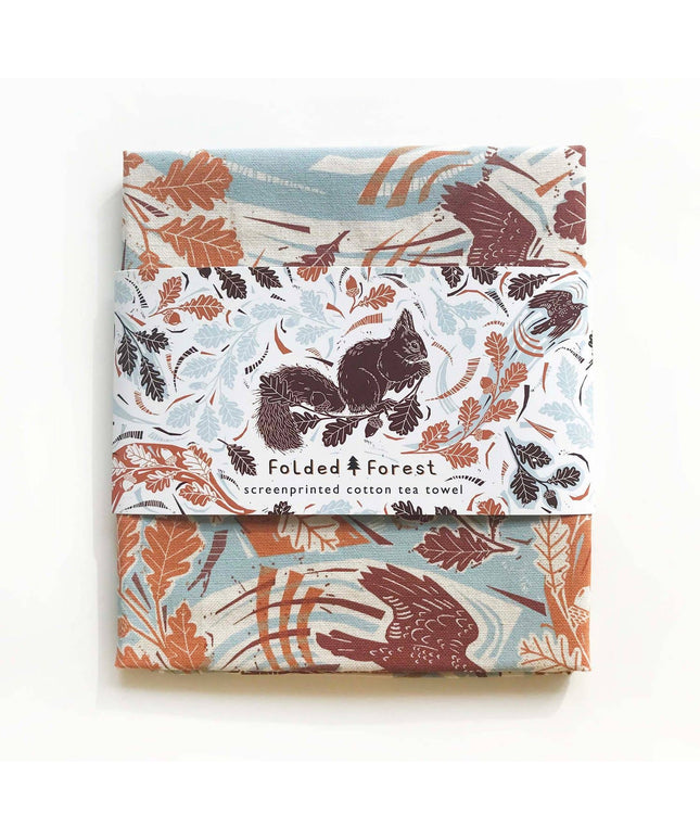 Cotton Tea Towel - Squirrel