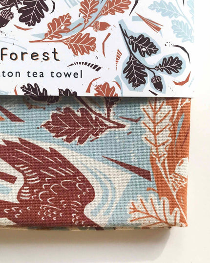 Cotton Tea Towel - Squirrel