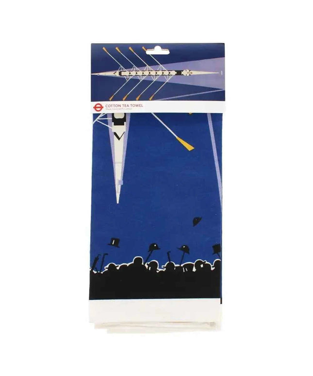 Cotton Tea Towel - TFL Vintage Poster "Boat Race"