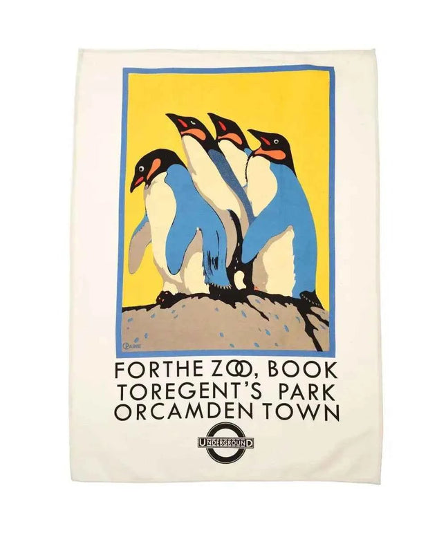 Cotton Tea Towel - TFL Vintage Poster "For The Zoo..."