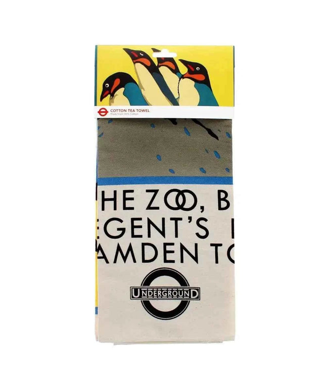 Cotton Tea Towel - TFL Vintage Poster "For The Zoo..."