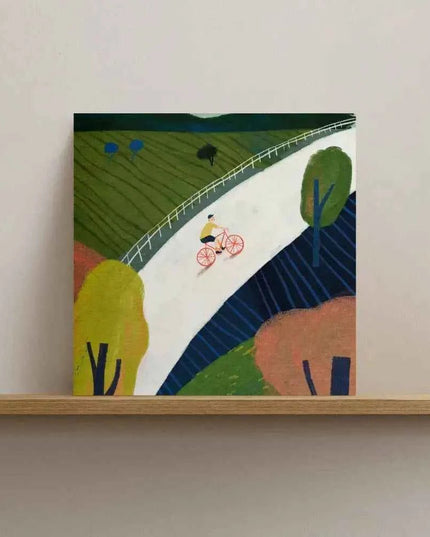 Countryside Cycle Greetings Card