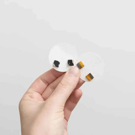 Leather Cube Stud Earrings | Lightweight Geometric Jewellery | Hypoallergenic UK