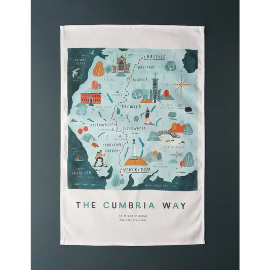 Cumbria Way Tea Towel