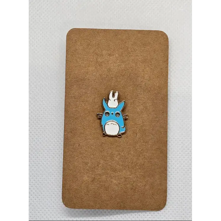 Cute animal pin badges (various designs) - Alloy Blue Rabbit - Pin badges