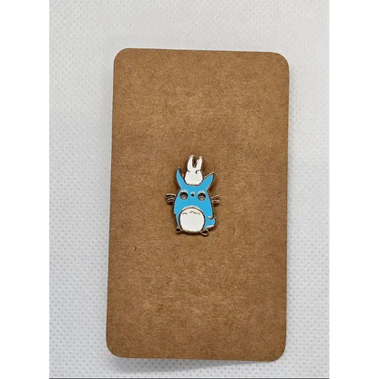 Cute animal pin badges (various designs) - Alloy Blue Rabbit - Pin badges