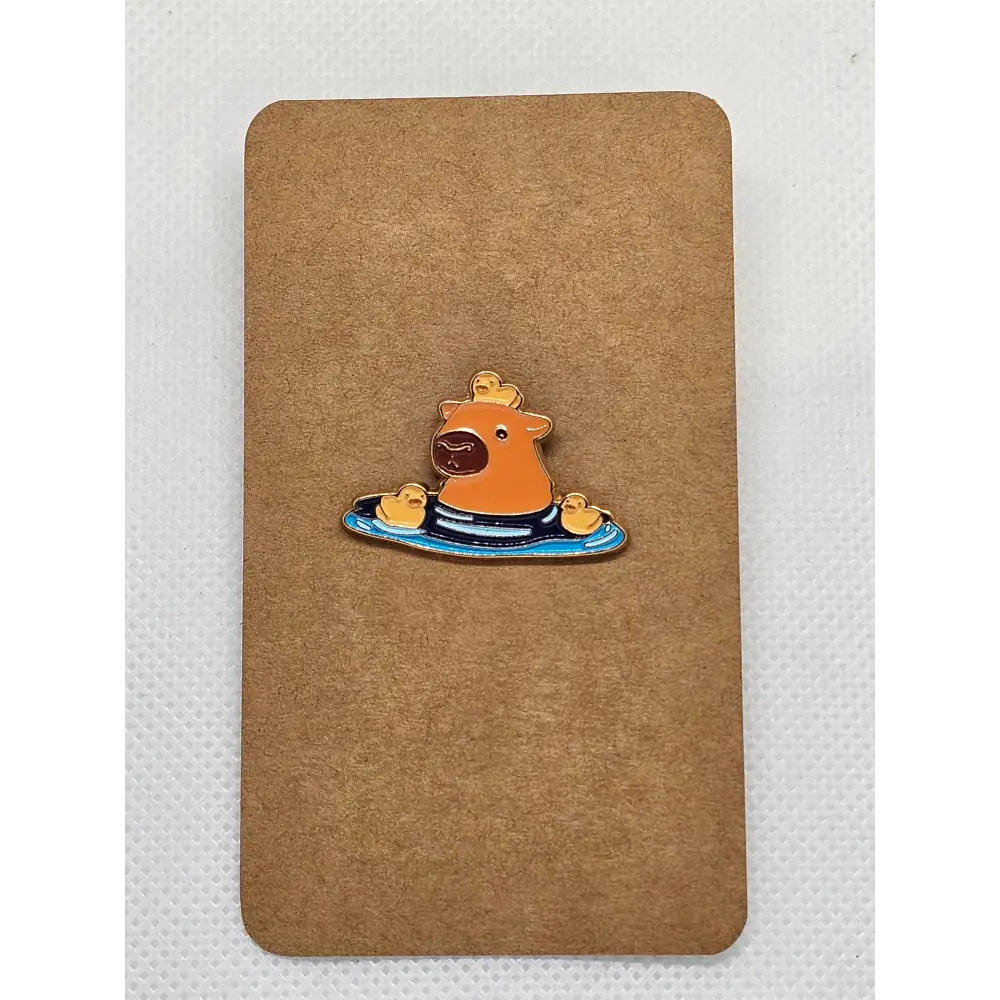 Cute animal pin badges (various designs) - Alloy Cappy and Duck - Pin badges