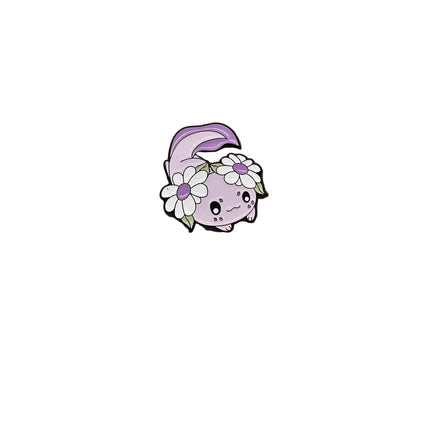 Cute Axolotl pin badges (various Kawaii cutie designs) Purple and White