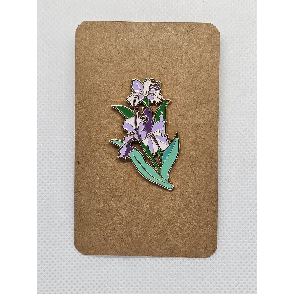 Cute Floral Pin badges (Various designs) - Purple Flowers - Pin badges