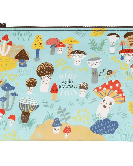 Cute Lil Mushrooms Zipper Pouch