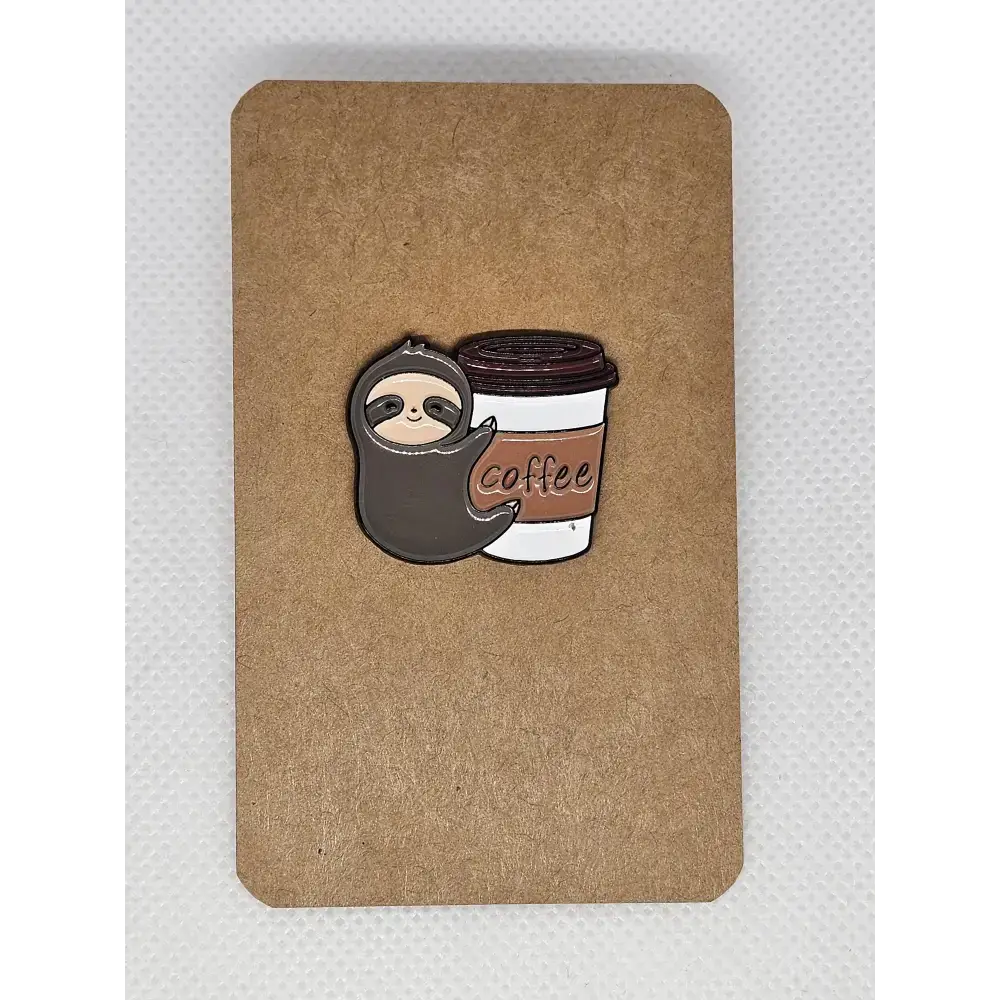 Cute Sloth pin badges (various Kawaii cutie designs) - Pin badges