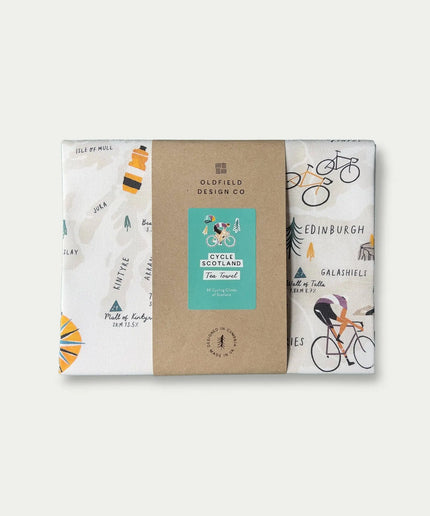 Cycle Scotland Tea Towel