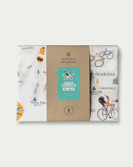 Cycle Scotland Tea Towel