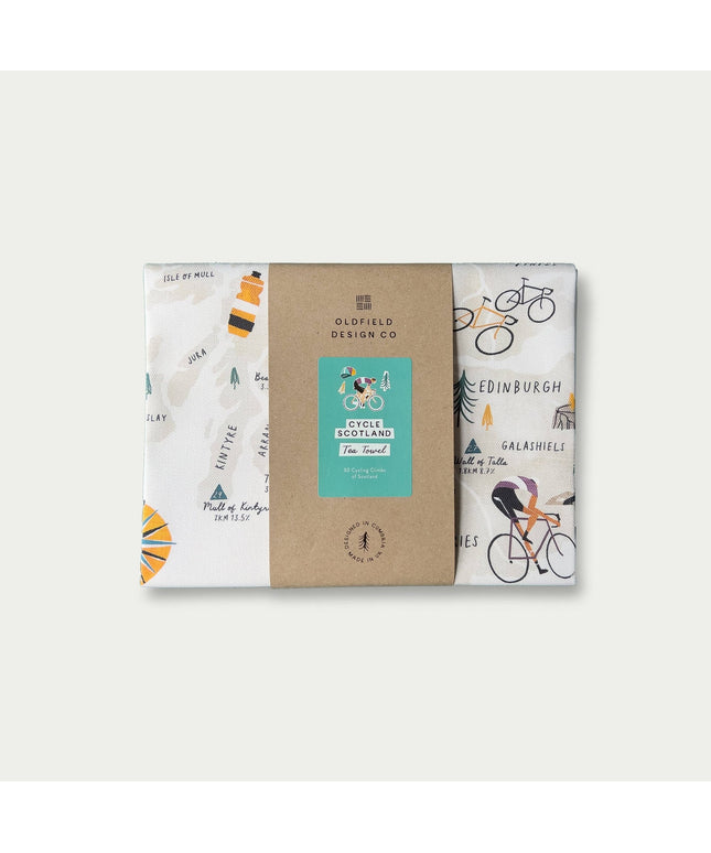 Cycle Scotland Tea Towel