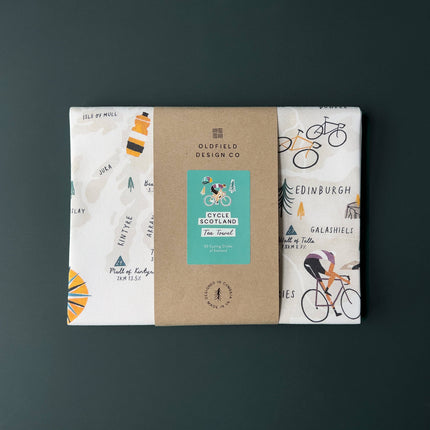 Cycle Scotland Tea Towel