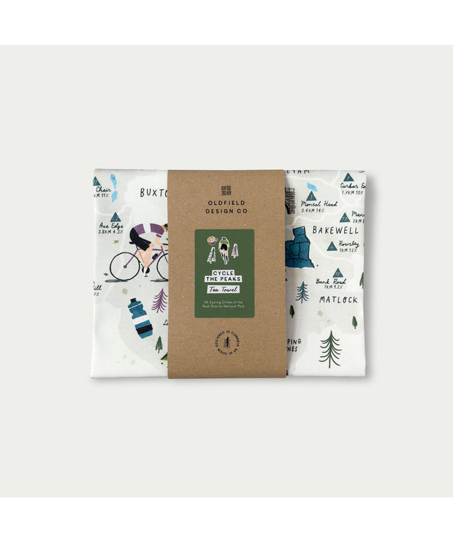 Cycle the Peak District Tea Towel