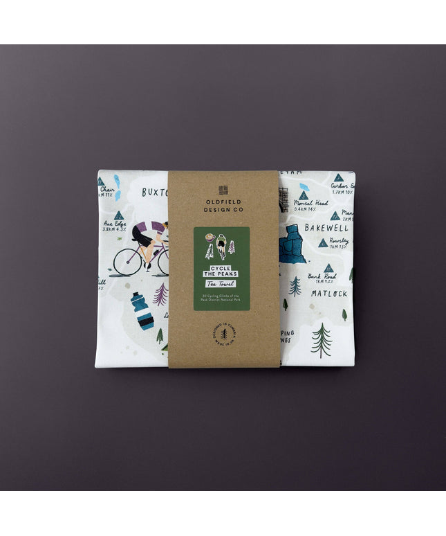 Cycle the Peak District Tea Towel